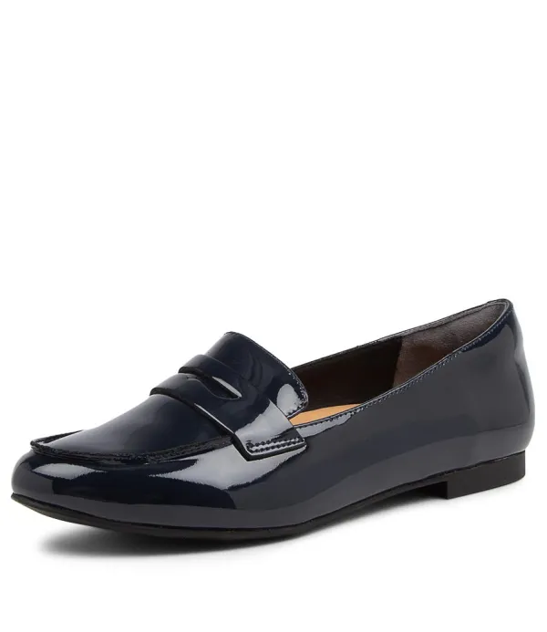 Women ZIERA Cedar Xf Navy Patent Leather Loafers