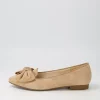 Women GABOR Cee Caramel Suede Flat Shoes