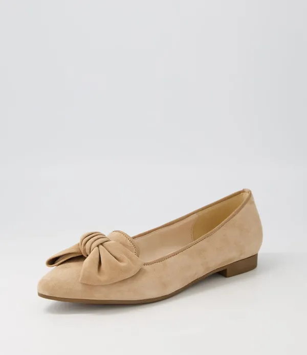 Women GABOR Cee Caramel Suede Flat Shoes
