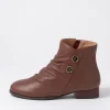 Women SUPERSOFT Cerinas Choc Leather Ankle Boots