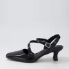 Women DJANGO & JULIETTE Charissa Black Patent Leather Heels