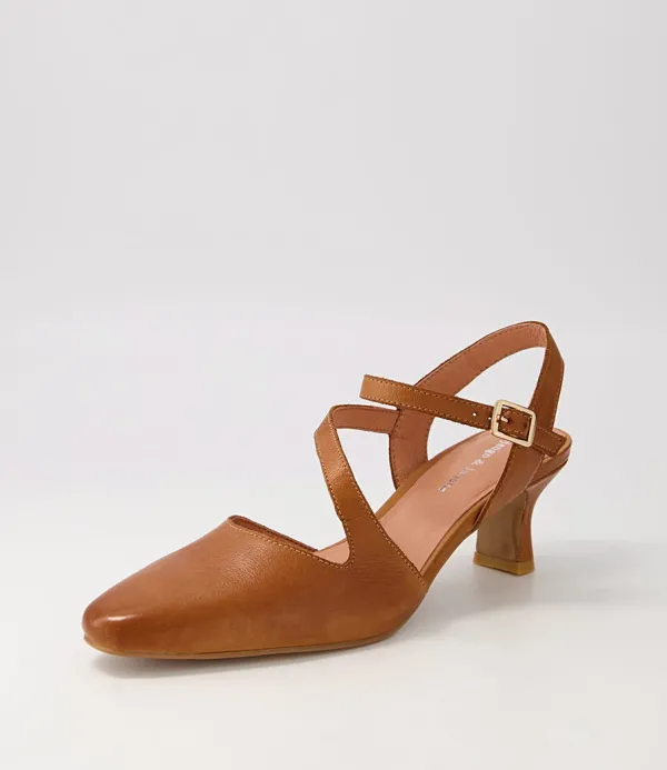 Women DJANGO & JULIETTE Charissa Tan Leather Heels