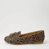 Women ZIERA Charter Xf Tan Dot Leopard Choc Multi Flat Shoes