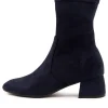 Women DJANGO & JULIETTE Checkie Dj Navy Stretch Microsuede