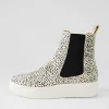 Women ROLLIE Chelsea City Snow Leopard Pony Chelsea Boots