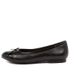 Women ZIERA Chelsea Xf Black Patent Leather Ballet Flats