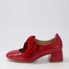 Women DJANGO & JULIETTE Chiara Dark Red Patent Leather Heels