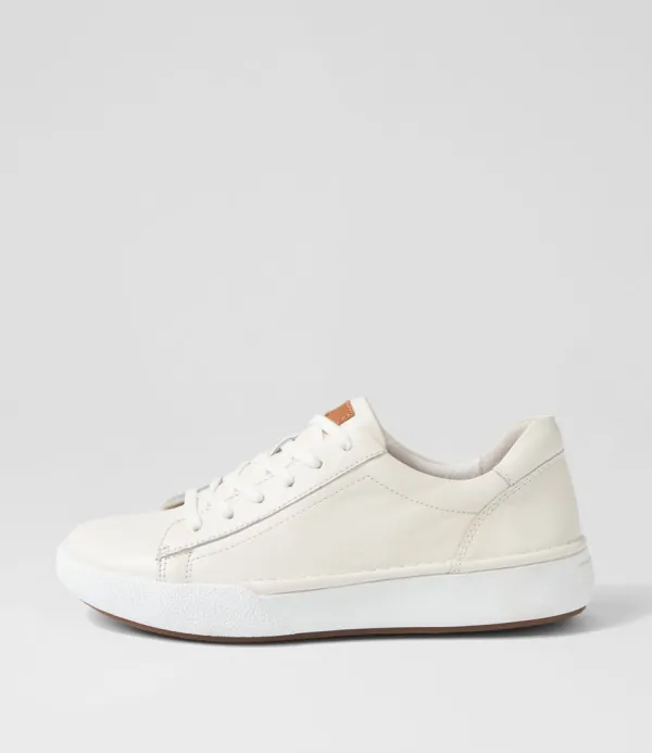 Women JOSEF SEIBEL Claire 01 Weiss Leather Sneakers