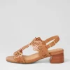 Women ZIERA Coachy W Tan Leather Sandals