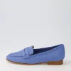 Women EOS Coco Blue Leather Loafers
