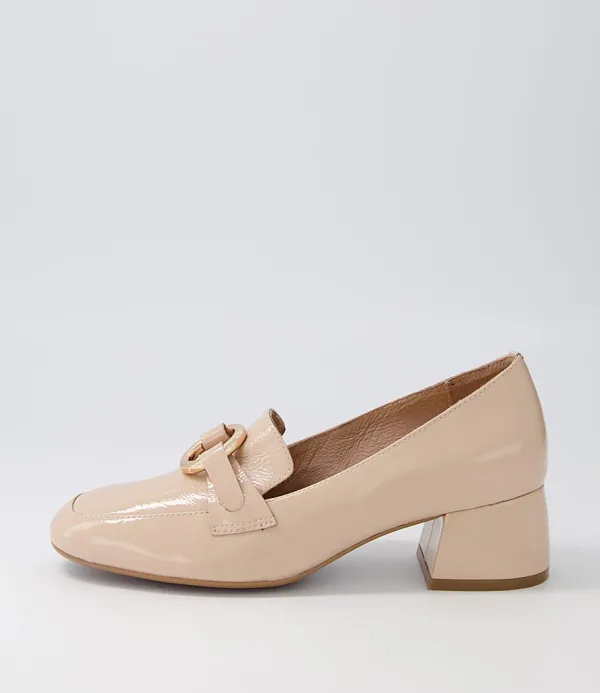 Women DJANGO & JULIETTE Comal Latte Patent Leather Heels
