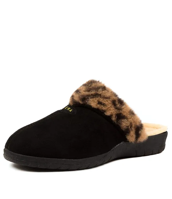 Women ZIERA Comfy W Leopard Slippers