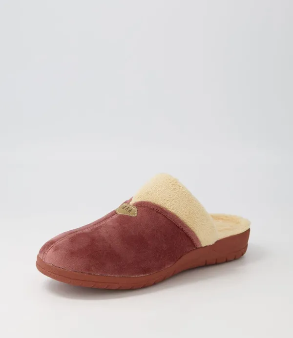 Women ZIERA Comfy W Mink Beige Fur Microsuede Slippers
