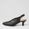 Women DJANGO & JULIETTE Congon Black Leather Heels