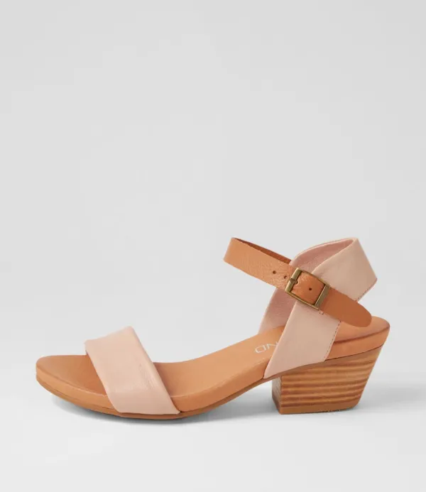 Women TOP END Control Cafe Dark Tan Leather Sandals