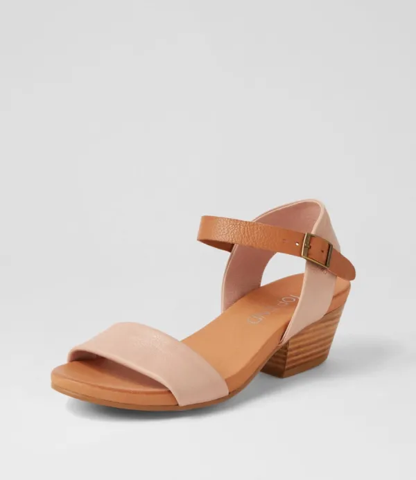 Women TOP END Control Cafe Dark Tan Leather Sandals