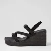 Women DJANGO & JULIETTE Cookie Black Mix Multi Sandals