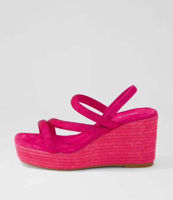 Women DJANGO & JULIETTE Cookie Fuchsia Mix Multi Sandals