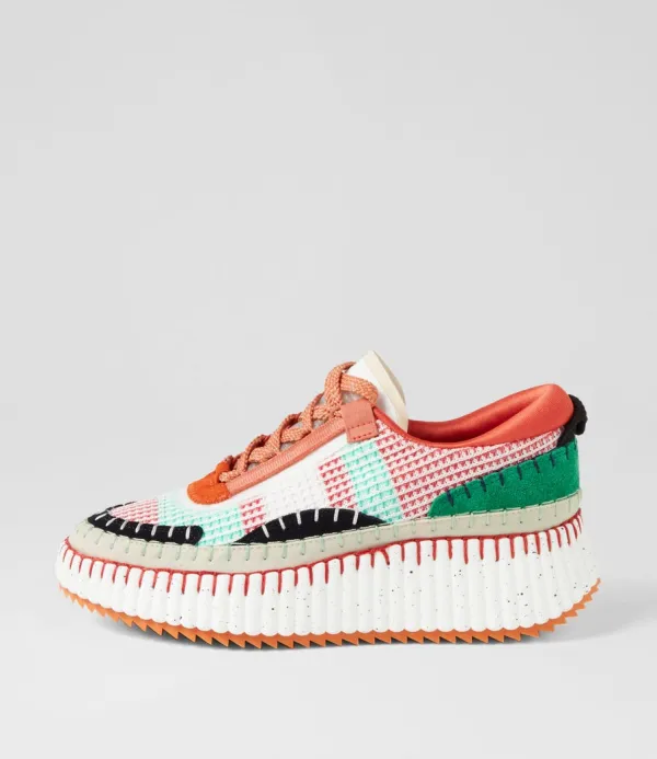 Women DJANGO & JULIETTE Copen Emerald Multi Sneakers