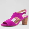 Women DIANA FERRARI Coral Magenta Suede Sandals