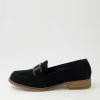 Women DJANGO & JULIETTE Corina Black Suede Loafers