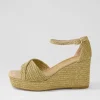 Women DJANGO & JULIETTE Cotton Natural Synthetic Raffia Sandals