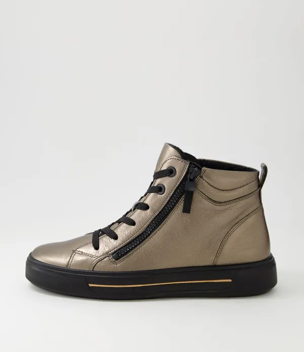 Women ARA Courtyard 04 Taiga Leather Lace Up Boots