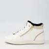 Women GEOX D Blomiee B White Syn Leather Sneakers