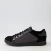 Women GEOX D Jaysen B Black Multi Suede Sneakers