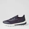 Women GEOX D Spherica Actif A Navy Knit Sneakers