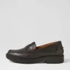 Women GEOX D Spherica Ec1 A Black Leather Loafers