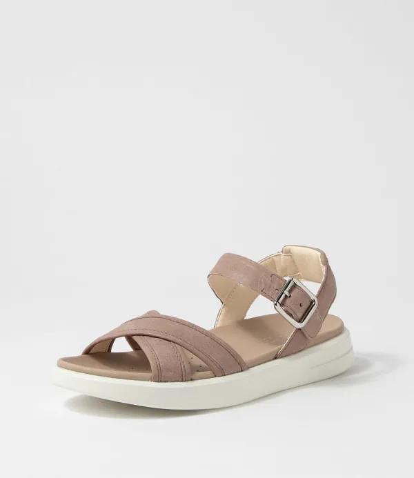 Women GEOX D Xand 2S B Desert Nubuck Sandals
