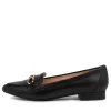 Women DIANA FERRARI Dae Black Leather Ballet Flats