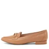 Women DIANA FERRARI Dae Light Camel Leather Ballet Flats