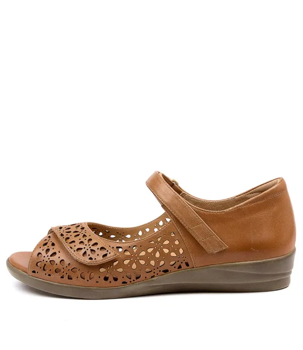 Women ZIERA Daffodil W Tan Leather