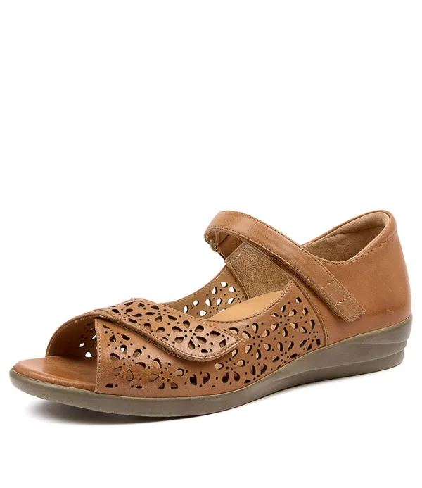 Women ZIERA Daffodil W Tan Leather
