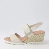 Women DJANGO & JULIETTE Dakoda Stone Weave Leather Sandals