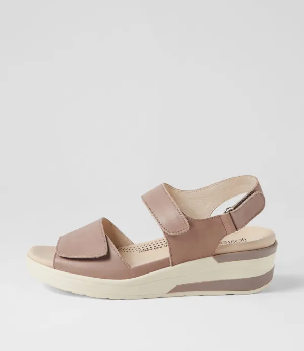 Women SUPERSOFT December Mushroom Leather Sandals