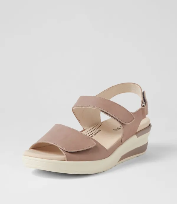Women SUPERSOFT December Mushroom Leather Sandals