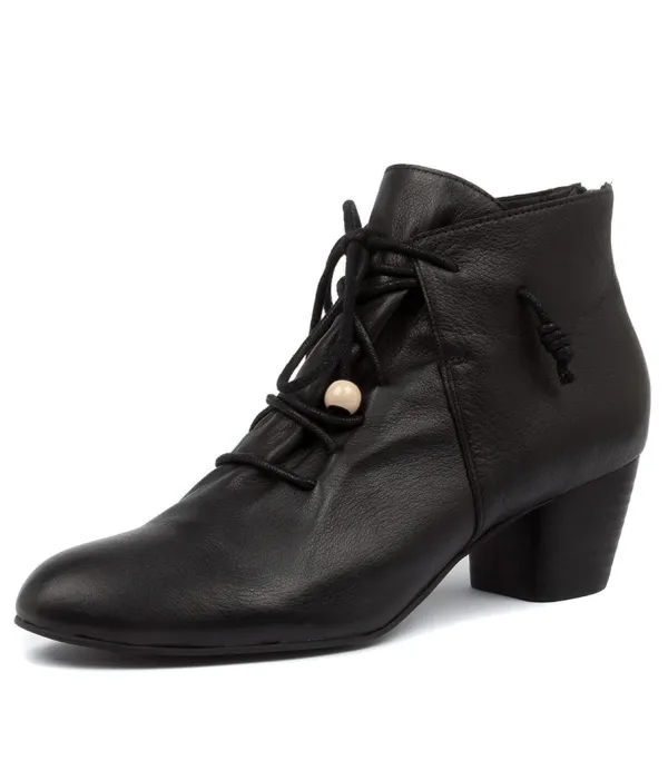 Women DJANGO & JULIETTE Defreeze Dj Black Black Heel Leather
