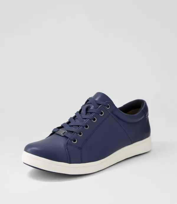 Women ZIERA Delilah Xf Navy Leather Sneakers