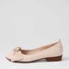Women DJANGO & JULIETTE Dell Dusty Pink Leather Ballet Flats