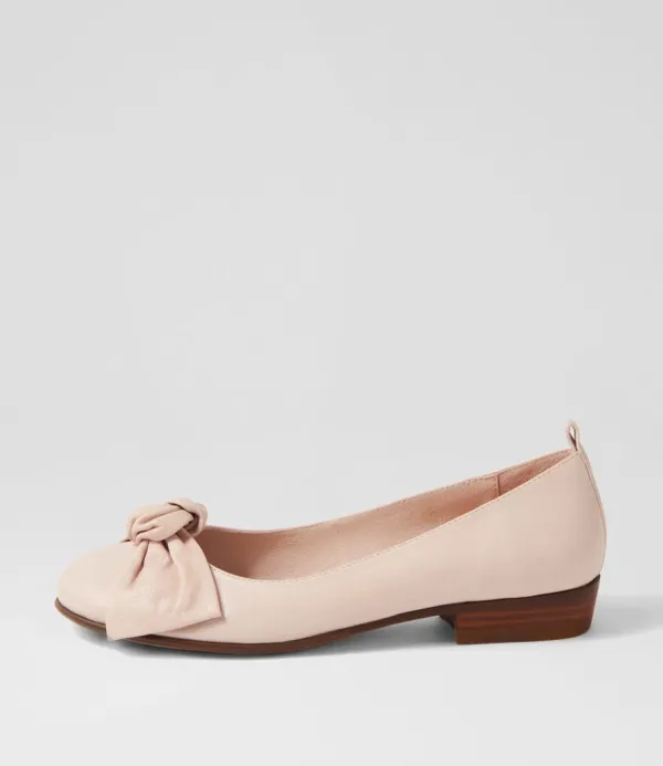 Women DJANGO & JULIETTE Dell Dusty Pink Leather Ballet Flats