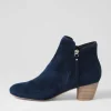 Women DJANGO & JULIETTE Demanse Navy Suede Ankle Boots