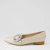 Women DIANA FERRARI Denira Silver Wash Woven Loafers