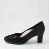 Women SUPERSOFT Denzil2 Black Scale Suede Leather Heels