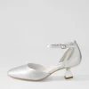 Women DJANGO & JULIETTE Deone Silver Leather Heels