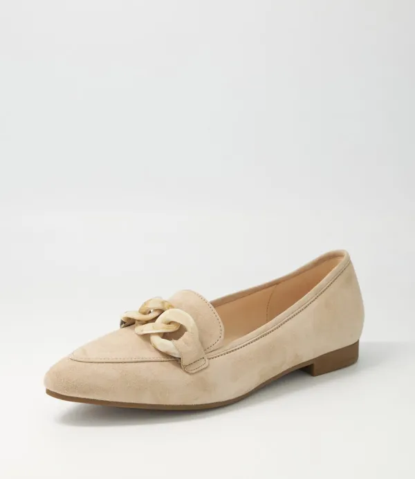Women GABOR Diego Desert Leather Loafers
