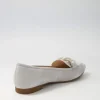 Women GABOR Diego Light Grey Leather Loafers
