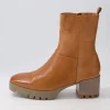 Women DJANGO & JULIETTE Dippy Tan Leather Ankle Boots